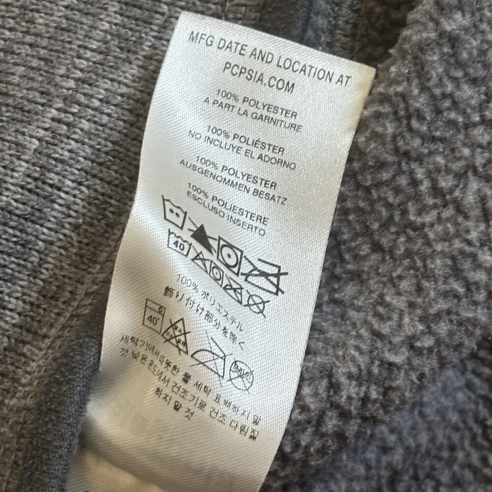 Patagonia Better Sweater Boys Medium 10 Gray Fleece Jacket 1/4 Zip Outdoor